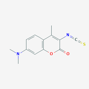 molecular formula C13H12N2O2S B13757820 7-Dimethylamino-4-methylcoumarin-3-isothiocyanate(DACITC) 