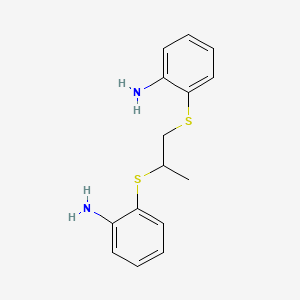 molecular formula C15H18N2S2 B13757828 1,2-Bis(2-aminophenylthio)propane CAS No. 57545-80-9