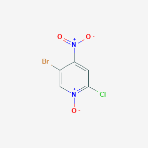molecular formula C5H2BrClN2O3 B1375783 5-Bromo-2-chloro-4-nitropyridine 1-oxide CAS No. 1379366-01-4