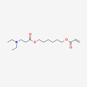 molecular formula C16H29NO4 B13757847 6-[(1-Oxoallyl)oxy]hexyl N,N-diethyl-beta-alaninate CAS No. 73287-53-3