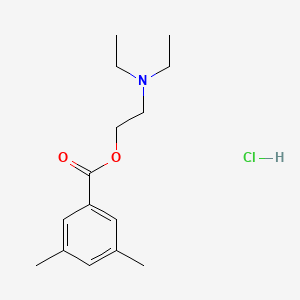 molecular formula C15H24ClNO2 B13757849 2-(Diethylamino)ethyl 3,5-dimethylbenzoate--hydrogen chloride (1/1) CAS No. 54465-04-2