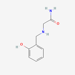 molecular formula C9H12N2O2 B13757857 2-[[(2-Hydroxyphenyl)methyl]amino]acetamide CAS No. 57938-79-1