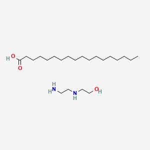 molecular formula C22H48N2O3 B13757874 2-(2-Aminoethylamino)ethanol;octadecanoic acid CAS No. 70750-11-7
