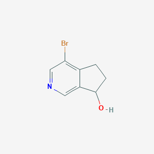 molecular formula C8H8BrNO B1375788 4-溴-6,7-二氢-5H-环戊[C]吡啶-7-醇 CAS No. 1469979-87-0