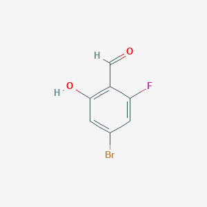 molecular formula C7H4BrFO2 B1375791 4-Bromo-2-fluoro-6-hydroxybenzaldehyde CAS No. 1427438-90-1