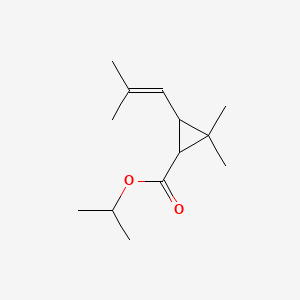 molecular formula C13H22O2 B13757913 Chrysanthemic acid, isopropyl ester CAS No. 5458-64-0