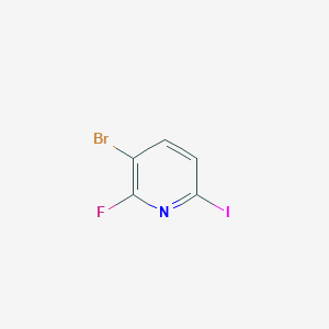 molecular formula C5H2BrFIN B1375793 3-Bromo-2-fluoro-6-iodopyridine CAS No. 1260665-99-3