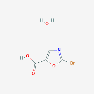molecular formula C4H4BrNO4 B1375795 2-Bromooxazole-5-carboxylic acid hydrate CAS No. 1619264-49-1