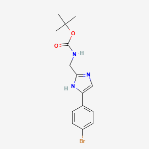 Tert-butyl ((4-(4-bromophenyl)-1H-imidazol-2-YL)methyl)carbamate