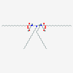 molecular formula C84H165N3O8 B13758059 Tetraoctadecyl N,N'-(iminodiethylene)di(L-aspartate) CAS No. 62477-04-7