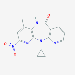 molecular formula C15H13N5O3 B137581 2-Nitro Nevirapine CAS No. 284686-16-4