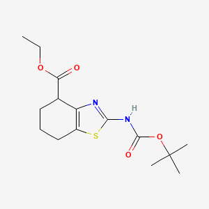 Ethyl 2-((tert-butoxycarbonyl)amino)-4,5,6,7-tetrahydrobenzo[d]thiazole-4-carboxylate