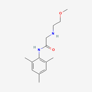 molecular formula C14H22N2O2 B13758172 Acetanilide, 2-((2-methoxyethyl)amino)-2',4',6'-trimethyl- CAS No. 22151-66-2