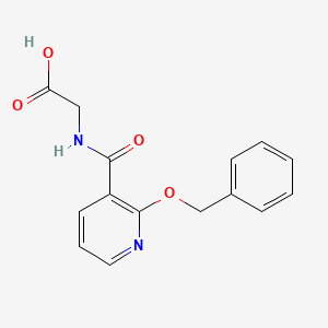 molecular formula C15H14N2O4 B13758177 N-(2-Benzyloxynicotinoyl)glycine CAS No. 76980-26-2