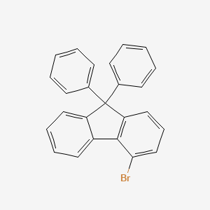 molecular formula C25H17B B1375819 4-Bromo-9,9-diphenyl-9H-fluorene CAS No. 713125-22-5