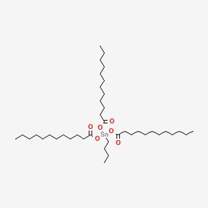 molecular formula C40H78O6Sn B13758206 Stannane, butyltri(lauroyloxy)- CAS No. 25151-00-2