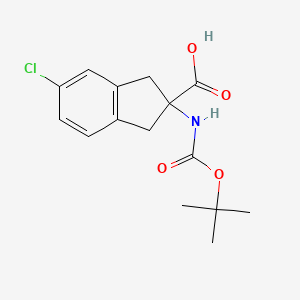 2-(Boc-amino)-5-chloro-2,3-dihydro-1H-indene-2-carboxylic acid