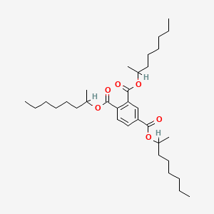 molecular formula C33H54O6 B13758212 Tris(1-methylheptyl) benzene-1,2,4-tricarboxylate CAS No. 59431-98-0
