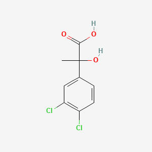 molecular formula C9H8Cl2O3 B13758239 3,4-Dichlorophenyl-2-lactic acid CAS No. 75122-96-2