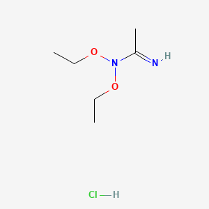 molecular formula C6H15ClN2O2 B13758264 N,N-Diethoxyacetamidine monohydrochloride CAS No. 71411-92-2