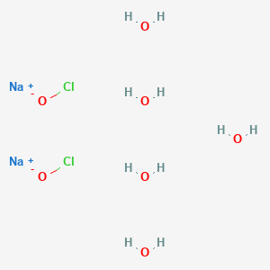 molecular formula Cl2H10Na2O7 B13758293 disodium;dihypochlorite;pentahydrate CAS No. 55248-17-4