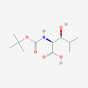 (2S,3S)-2-((Tert-butoxycarbonyl)amino)-3-hydroxy-4-methylpentanoic acid