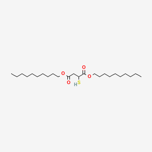 molecular formula C24H46O4S B13758385 Didecyl mercaptosuccinate CAS No. 58473-83-9