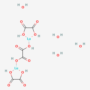 molecular formula C6H14Lu2O16 B13758397 Lutetium;oxalic acid;tetrahydrate 