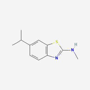 molecular formula C11H14N2S B13758418 N-Methyl-6-(propan-2-yl)-1,3-benzothiazol-2-amine CAS No. 62194-26-7