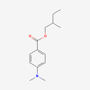 molecular formula C14H21NO2 B13758450 2-Methylbutyl 4-(dimethylamino)benzoate CAS No. 25063-23-4