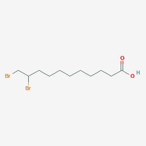molecular formula C11H20Br2O2 B13758486 10,11-Dibromoundecanoic acid CAS No. 6308-96-9