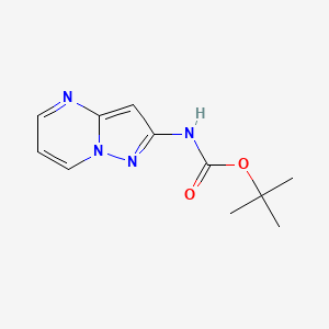 molecular formula C11H14N4O2 B1375853 Tert-butyl pyrazolo[1,5-A]pyrimidin-2-ylcarbamate CAS No. 1394003-94-1