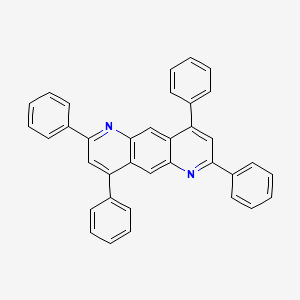molecular formula C36H24N2 B13758540 2,4,7,9-Tetraphenylpyrido[2,3-G]quinoline 
