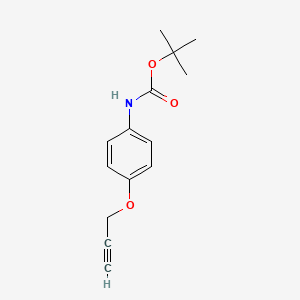molecular formula C14H17NO3 B1375858 Tert-butyl (4-(prop-2-YN-1-yloxy)phenyl)carbamate CAS No. 54840-30-1