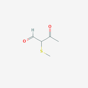 Butanal, 2-(methylthio)-3-oxo-