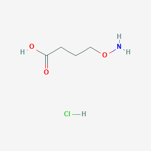 molecular formula C4H10ClNO3 B1375863 4-(Aminooxy)butanoic acid hydrochloride CAS No. 3106-67-0