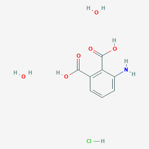 molecular formula C8H12ClNO6 B1375866 3-Aminophthalic Acid Hydrochloride Dihydrate CAS No. 1852533-96-0