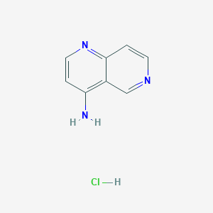 molecular formula C8H8ClN3 B1375867 1,6-Naphthyridin-4-amine hydrochloride CAS No. 249889-70-1