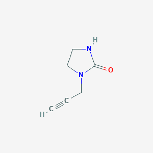 molecular formula C6H8N2O B137587 1-(丙-2-炔-1-基)咪唑烷-2-酮 CAS No. 131423-07-9