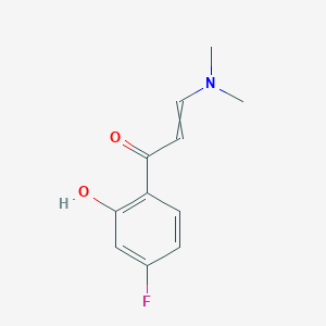 molecular formula C11H12FNO2 B1375871 3-(Dimethylamino)-1-(4-fluoro-2-hydroxyphenyl)prop-2-EN-1-one CAS No. 138469-95-1