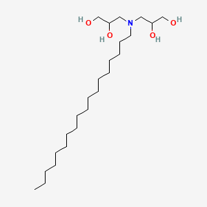 molecular formula C24H51NO4 B13758865 3,3'-(Octadecylimino)bispropane-1,2-diol CAS No. 60659-43-0