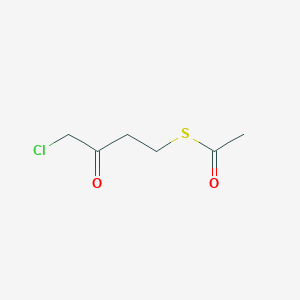 molecular formula C6H9ClO2S B1375888 4-(Acetylsulfanyl)-1-chlorobutan-2-one CAS No. 614760-04-2