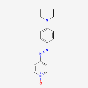 molecular formula C15H18N4O B13758887 N,N-Diethyl-4-(4'-[pyridyl-1'-oxide]azo)aniline CAS No. 7347-49-1