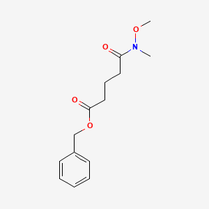 molecular formula C14H19NO4 B1375890 Benzyl 5-[Methoxy(methyl)amino]-5-oxopentanoate CAS No. 1418117-77-7