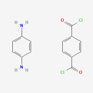 molecular formula C14H12Cl2N2O2 B13758911 Benzene-1,4-diamine;benzene-1,4-dicarbonyl chloride CAS No. 26125-61-1