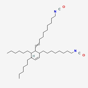 molecular formula C38H66N2O2 B13758934 Diisocyanic acid, diester with 4,5-dihexyl-6-(10-hydroxydec-1-enyl)cyclohex-2-ene-1-octanol CAS No. 23119-03-1