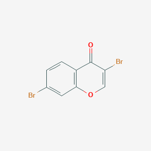 molecular formula C9H4Br2O2 B1375896 3,7-Dibromochromone CAS No. 1159978-70-7