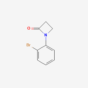 molecular formula C9H8BrNO B1375899 1-(2-Bromophenyl)azetidin-2-one CAS No. 7661-23-6