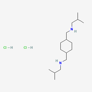 molecular formula C16H36Cl2N2 B13759005 Diisobutyl-1,4-cyclohexanebis(methylamine) dihydrochloride CAS No. 7322-73-8