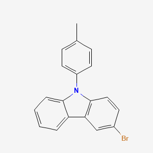 molecular formula C19H14BrN B1375901 3-Bromo-9-(p-tolyl)-9H-carbazole CAS No. 731016-44-7